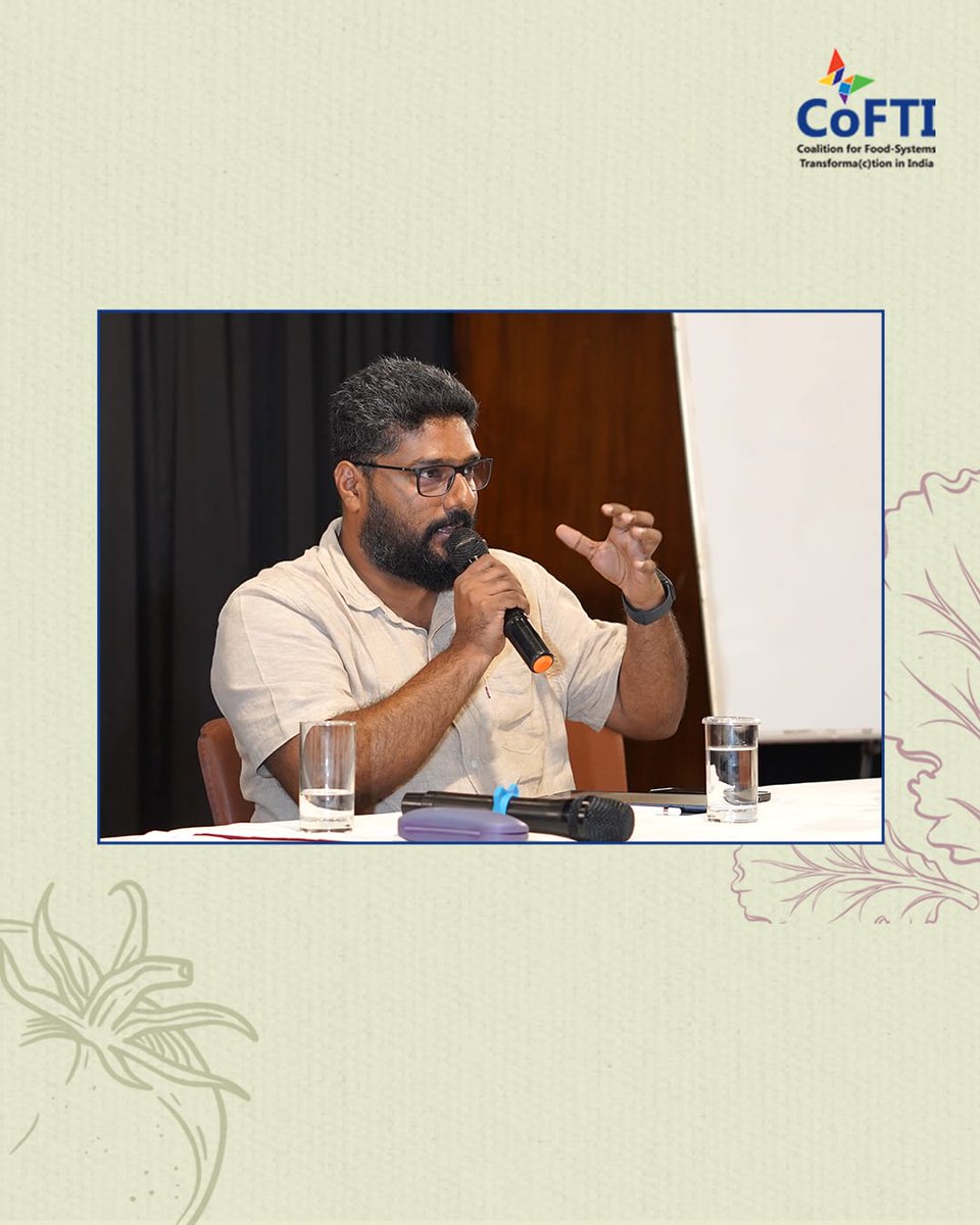 Cofti_india's tweet image. 🌿 Panel 2 at the #FoodNarratives workshop explored broken ecologies & forgotten resilience. From Pokkali fields to pastoral lands in Kutch, speakers shared how climate, policy & neglect are eroding time-tested food systems.
#JustFoodFutures #CoFTI #Agroecology #FoodJustice