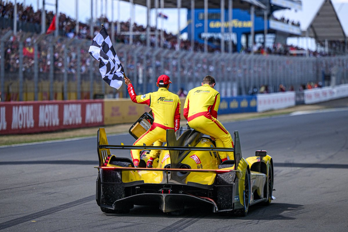 FerrariHypercar's tweet photo. A week since these celebrations 🥺

#Ferrari499P #FerrariHypercar #WEC #LeMans24 https://t.co/5Sy2ICezde