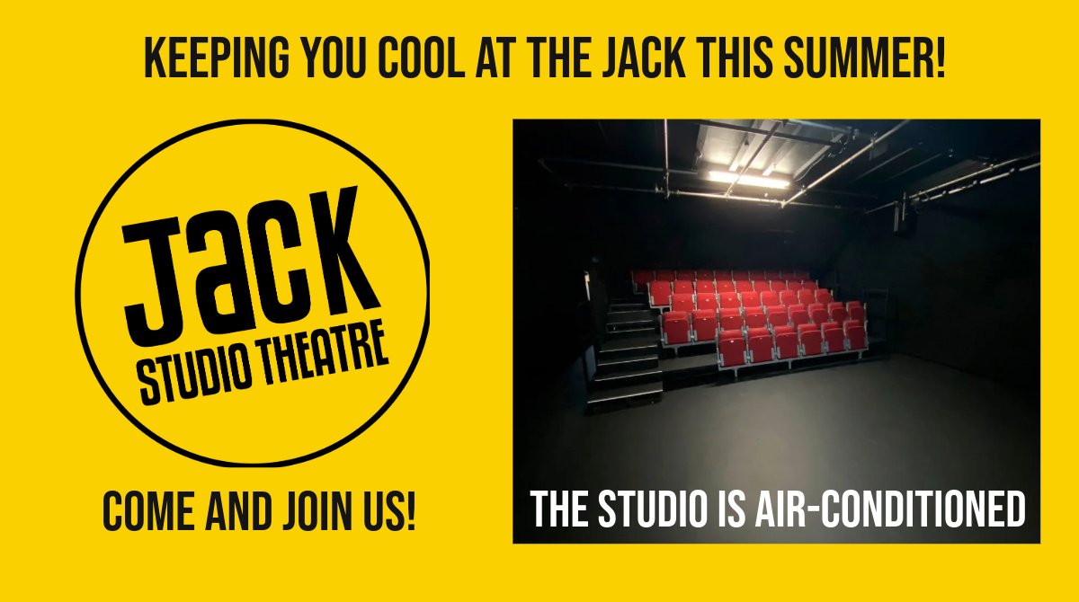 We’re keeping you cool at the Jack this Summer in our air-conditioned theatre.
Lots of great shows to choose from - come and join us!
What’s On: bit.ly/3BO3P56