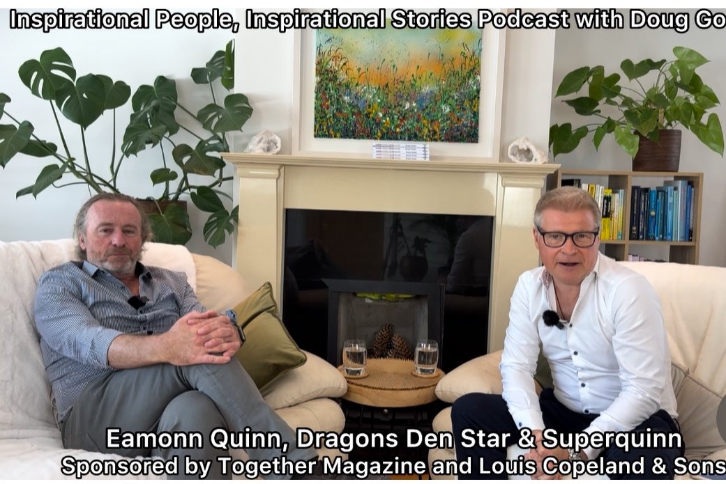 New podcast with TV Dragon’s Den (Shark Tank) star Eamonn Quinn who was also the vice Chairman of Superquinn (now SuperValu) one of Ireland’s top supermarket chains.

Eamonn is the Chairman of Kelsius and was the Chairman of the education trust at DCU:

youtu.be/XdYrB7Sdc44?si…