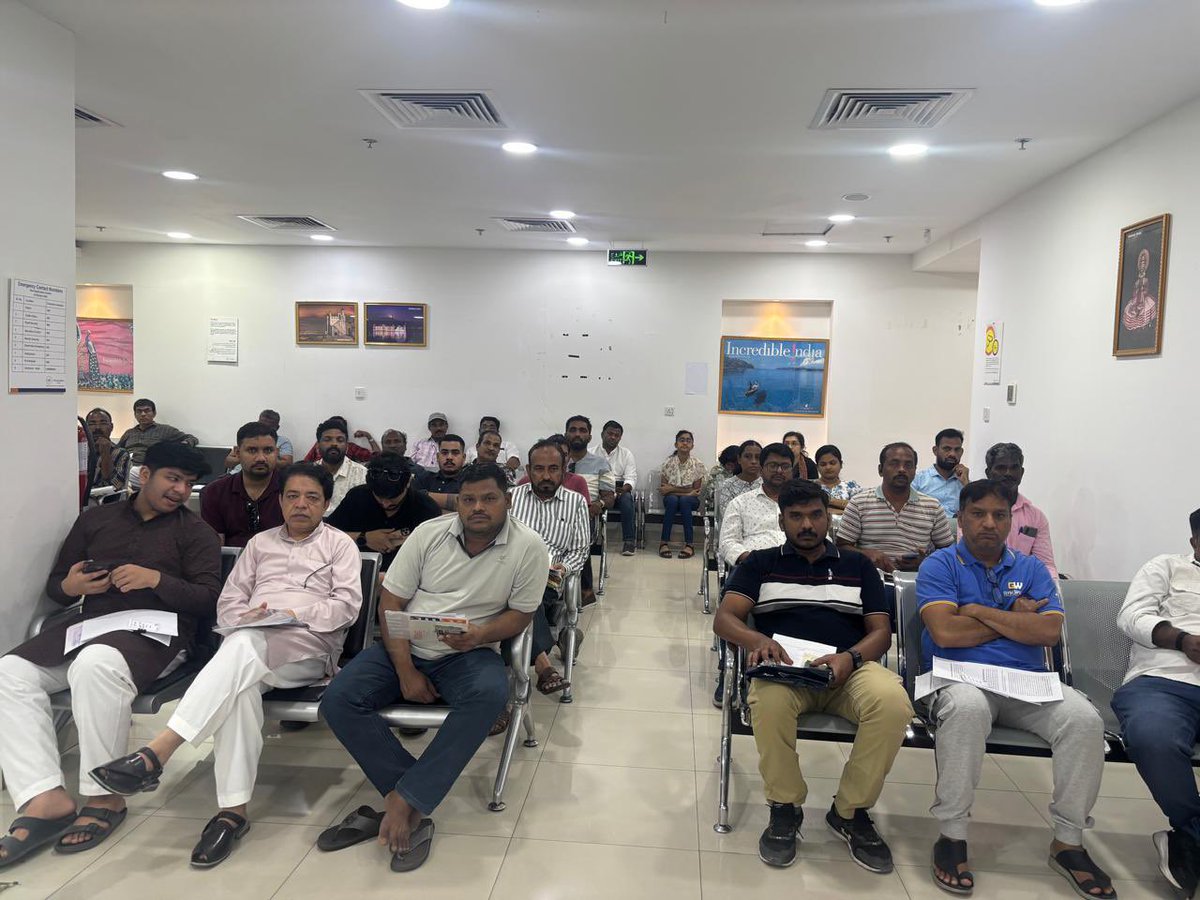 India in Saudi Arabia (@indianembriyadh) on Twitter photo Embassy of India is rendering Consular and attestation services at Dammam/Al-khobar ЁЯЗоЁЯЗ│ЁЯЗ╕ЁЯЗж
Indian diaspora is visiting the camps enthusiastically and their consular issues are being addressed satisfactorily.
<a href="/MEAIndia/">Randhir Jaiswal</a>
<a href="/passportsevamea/">PassportSeva Support</a>
<a href="/diaspora_india/">Diaspora India Connect</a> Embassy of India is rendering Consular and attestation services at Dammam/Al-khobar ЁЯЗоЁЯЗ│ЁЯЗ╕ЁЯЗж
Indian diaspora is visiting the camps enthusiastically and their consular issues are being addressed satisfactorily.
<a href="/MEAIndia/">Randhir Jaiswal</a>
<a href="/passportsevamea/">PassportSeva Support</a>
<a href="/diaspora_india/">Diaspora India Connect</a>