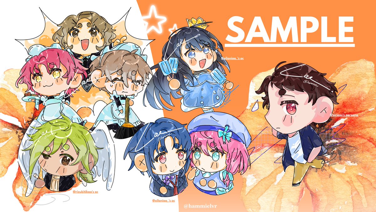 hammielvr's tweet image. 🔁 & 💟 r highly appreciated!
✨ LAE'S CHIBI COMMISSION OPEN ✨
hay fellas ak opcomms cheebz imut nan bogel buat local only (🇮🇩), kalo mau order/tanya2 dulu cuss gedor dmku 🫶 anw tambahan ingpo di 🧵 ↓
#commission #opencommission #chibicommission #zonajajan