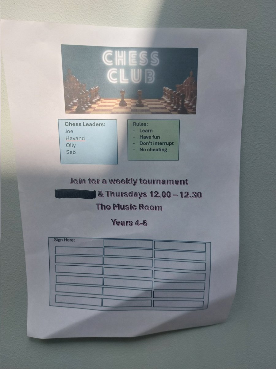 Seahorses Class (@seahorses_class) on Twitter photo We're so proud of these Y6 boys who have started a KS2 chess club on Thursday afternoons. They delivered an information presentation on Tuesday to children interested in learning and playing chess <a href="/cormorantsclass/">@CormorantsClass</a> <a href="/WillowsCE/">Holy Trinity C of E Primary School</a> We're so proud of these Y6 boys who have started a KS2 chess club on Thursday afternoons. They delivered an information presentation on Tuesday to children interested in learning and playing chess <a href="/cormorantsclass/">@CormorantsClass</a> <a href="/WillowsCE/">Holy Trinity C of E Primary School</a>
