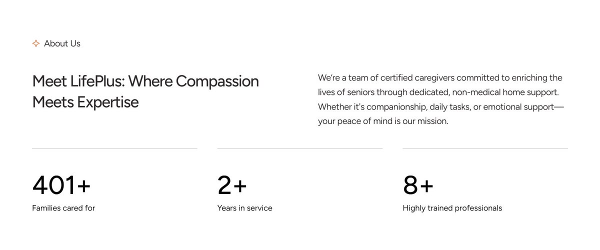 _haysal's tweet photo. More sections of the caregiver landing page I’m building on framer.

Full website link to be shared on Monday.✨ https://t.co/qz9zNaV0QR