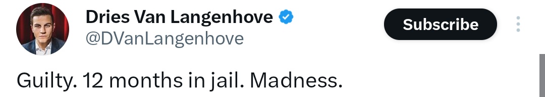 BREAKING🇧🇪: Belgian nationalist Dries Van Langenhove <a href="/DVanLangenhove/">Dries Van Langenhove</a> has been sentenced to 12 months in prison because someone posted right-wing memes to his Facebook group years ago.

Dries was elected to the Belgian House of Representatives.

Follow <a href="/TheFlareNews/">The Flare</a>