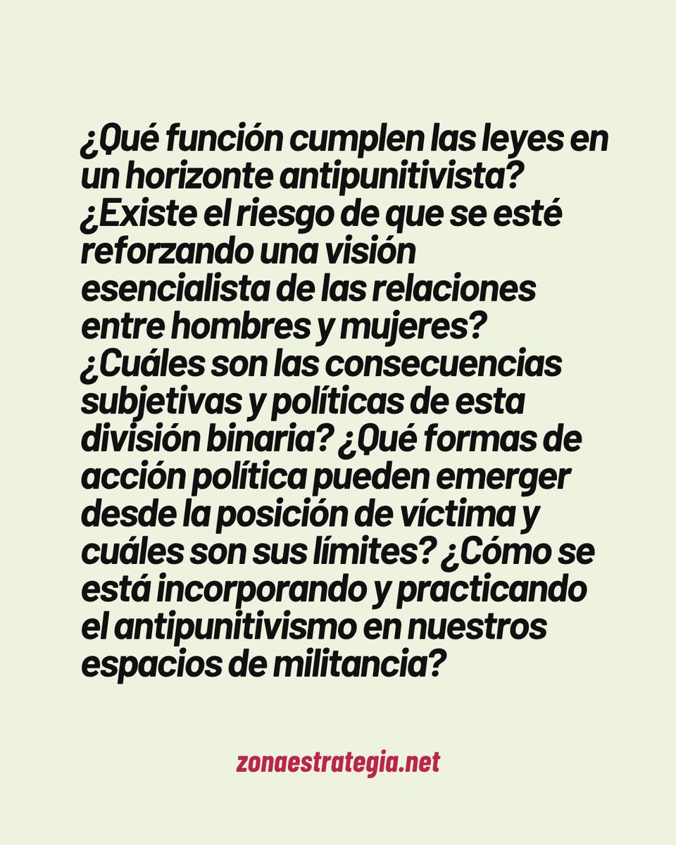 Zona de Estrategia (@zonaestrategia) on Twitter photo .<a href="/cantoneras/">Cantoneras</a> presentan nuestro #CuadernosEstrategia3, donde se explica cómo el “sentido común punitivo” aprovecha el miedo en contextos de crisis para legitimar medidas penales duras y fortalecer el control sobre migrantes y clases populares. zonaestrategia.net/contra-el-sent… .<a href="/cantoneras/">Cantoneras</a> presentan nuestro #CuadernosEstrategia3, donde se explica cómo el “sentido común punitivo” aprovecha el miedo en contextos de crisis para legitimar medidas penales duras y fortalecer el control sobre migrantes y clases populares. zonaestrategia.net/contra-el-sent…