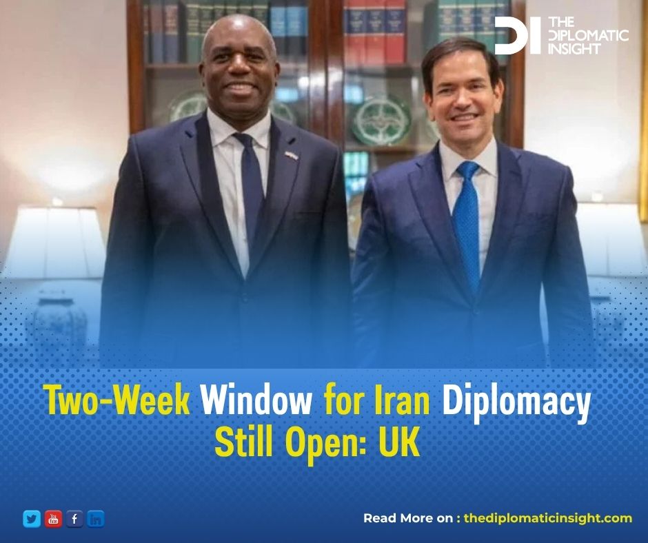 British Foreign Secretary David Lammy said Thursday 

that there is still time to strike a diplomatic deal with 

Iran over its nuclear ambitions, urging swift action from 

all parties to avoid a broader regional conflict.

thediplomaticinsight.com/two-week-windo…

#britishgp #UnitedKingdom