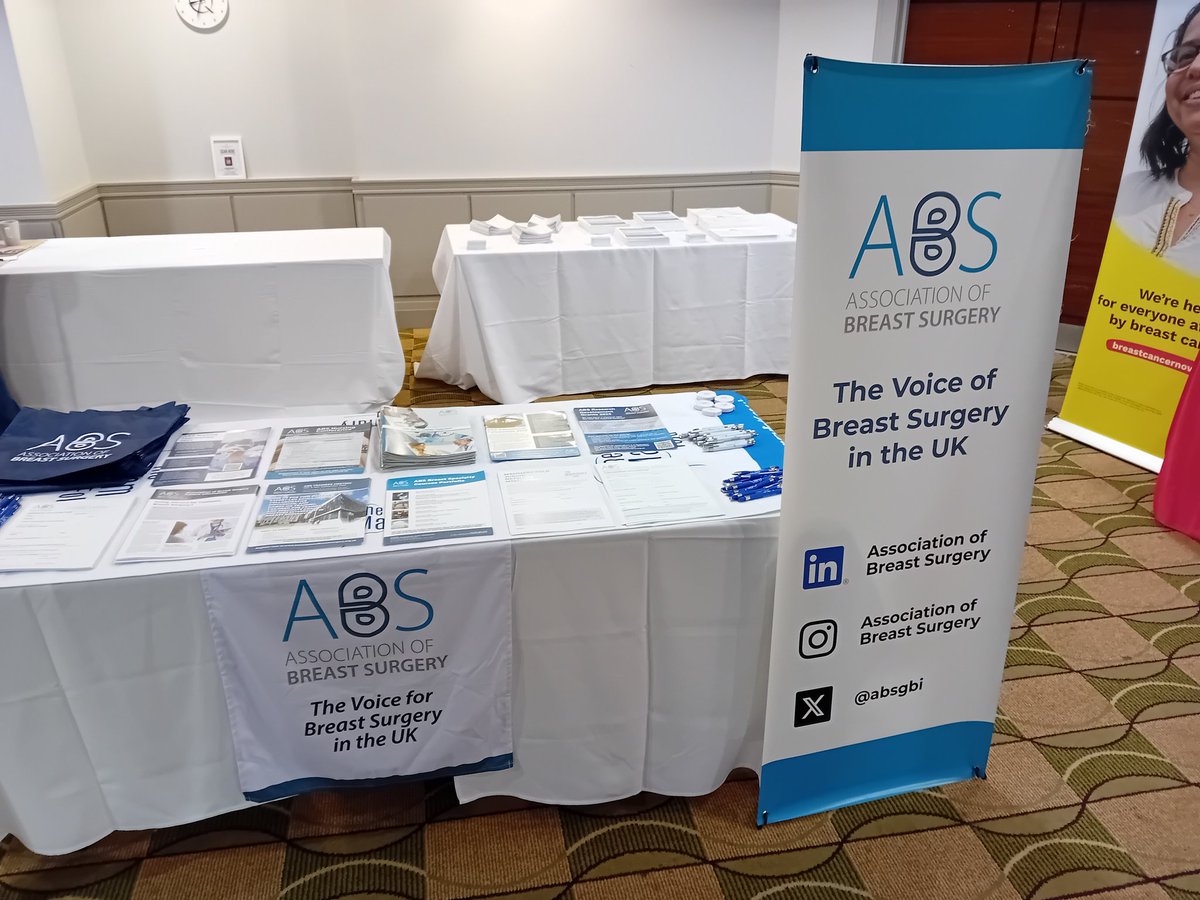 We're all set up for the ABS Eastern Regional Meeting at the East of England Annual Breast Cancer Meeting. Come and say hello if you are attending!