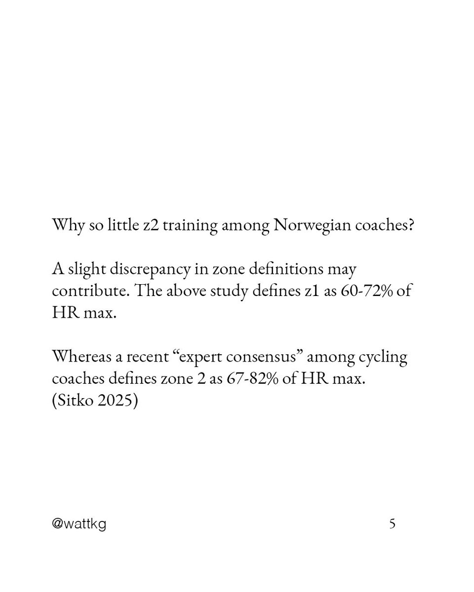 Curious to see that elite coaches behind nearly 400 international championship medals prescribe mostly zone 1 training.

Not zone 2.

Is it a sport-specific issue?

Is it an overlap of zones? 

The vast energy cost of the W pros produce close to VT1?