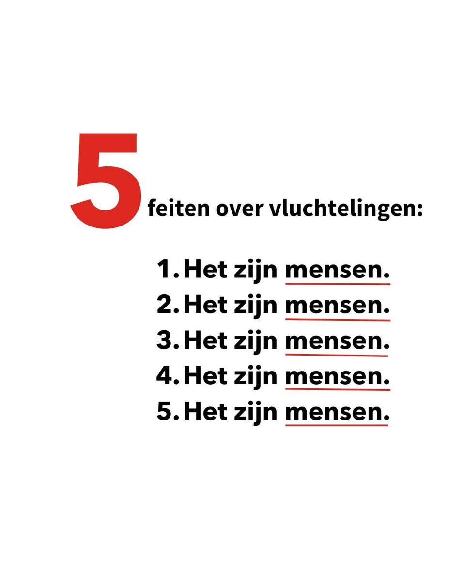 Even voor de helderheid: