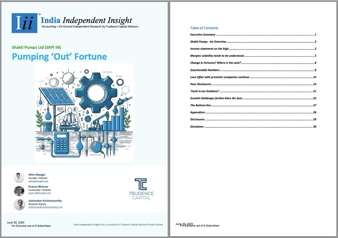 Our latest Iii report on Shakti Pumps Ltd : Pumping ‘Out’ Fortune