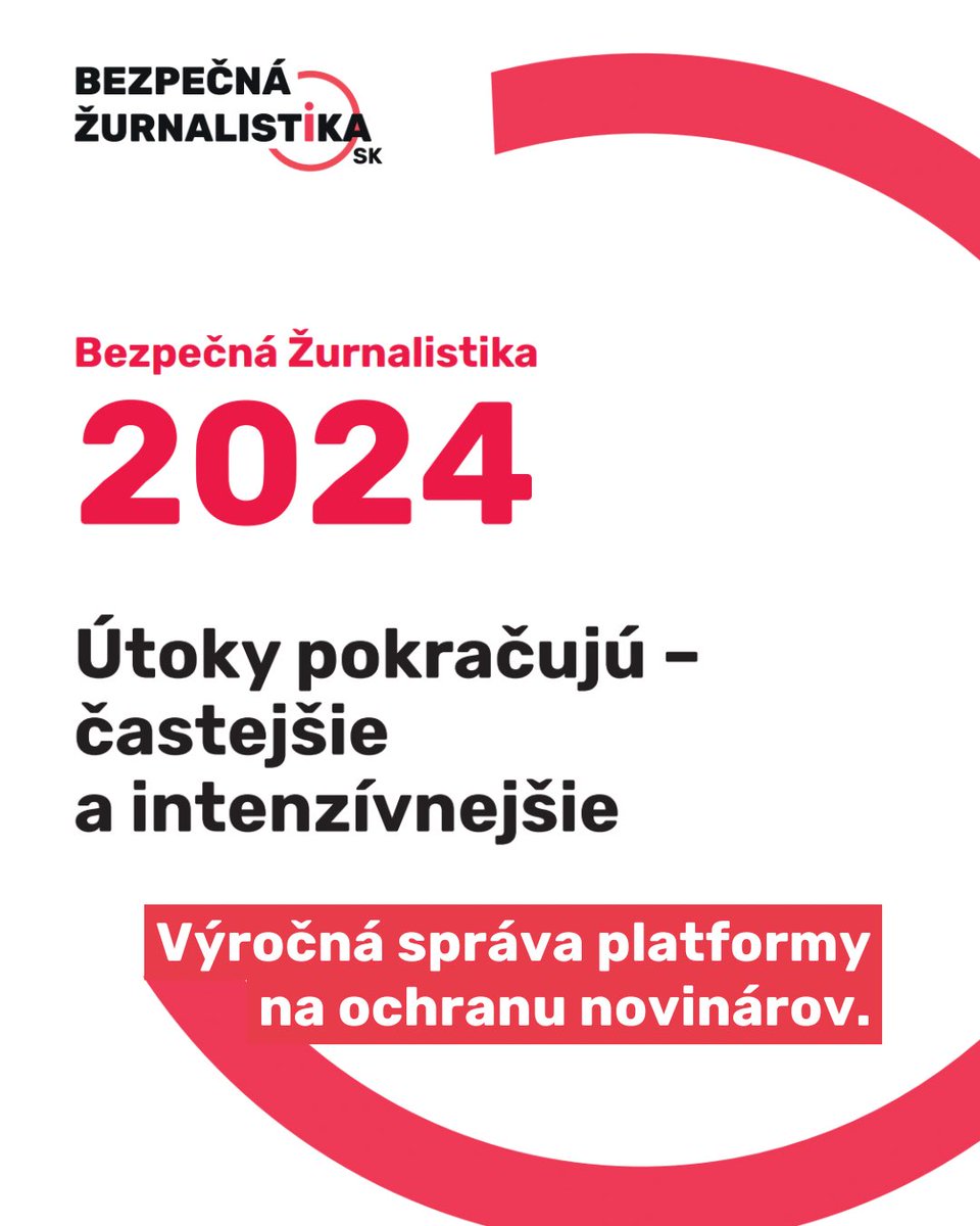 Výročná správa platformy na ovhranu novinárov Bezpečná žurnslistika, ktorú prevádzkuje ICJK.

icjk.sk/398/Vyrocna-sp…
