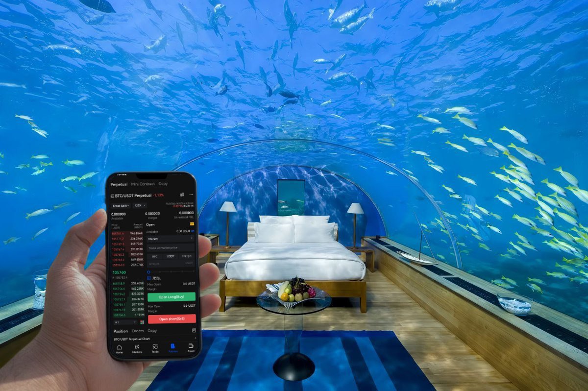 Bitdu_Exchange's tweet image. Trade in bed. Trade in paradise. Even trade under the ocean.

Bitdu goes wherever you go 🌊📱

#TradeAnywhere #Bitdu #CryptoLifestyle #UnderwaterTrading