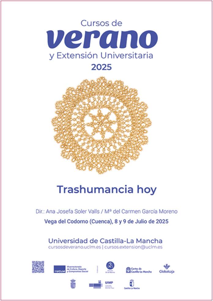 PRODESE Asociación Promoción y Desarrollo Serrano (@prodese) on Twitter photo 🐑Vega del Codorno acogerá los días 8 y 9 de julio el Curso de Verano de la <a href="/uclm_es/">Universidad de Castilla-La Mancha</a> 'Trashumancia hoy'.
🎯Objetivo: divulgar el papel de la trashumancia en el mundo actual desde la #SerraníaDeCuenca.
✍️Inscripciones: hasta el 27 de junio.
ℹ️eventos.uclm.es/135520/detail/…
#trashumancia 🐑Vega del Codorno acogerá los días 8 y 9 de julio el Curso de Verano de la <a href="/uclm_es/">Universidad de Castilla-La Mancha</a> 'Trashumancia hoy'.
🎯Objetivo: divulgar el papel de la trashumancia en el mundo actual desde la #SerraníaDeCuenca.
✍️Inscripciones: hasta el 27 de junio.
ℹ️eventos.uclm.es/135520/detail/…
#trashumancia