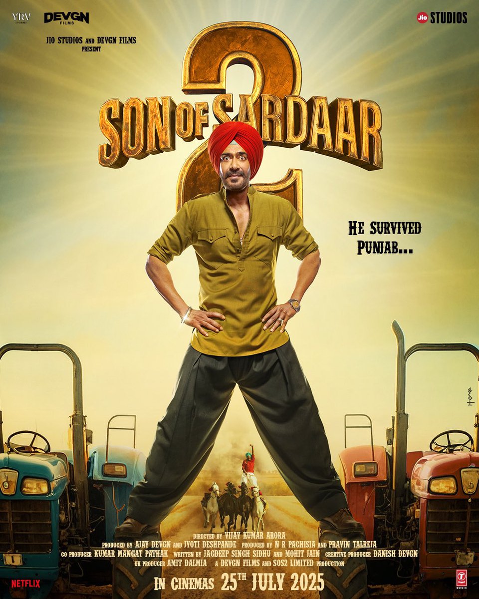 CineHub (@its_cinehub) on Twitter photo This is giving me the SAME SON OF SARDAAR VIBES which is🔥🔥🔥
JORDAAR POSTER BHAI ! <a href="/ajaydevgn/">Ajay Devgn</a> #SonOfSardaar2 This is giving me the SAME SON OF SARDAAR VIBES which is🔥🔥🔥
JORDAAR POSTER BHAI ! <a href="/ajaydevgn/">Ajay Devgn</a> #SonOfSardaar2