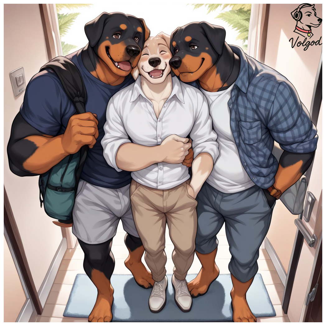 volgod123's tweet photo. One last hug before Gorran heads out.
They truly made the most of their time together… and so did Voldo, clearly.
#SFW #Furry #Anthro #AIart #FurryArt #Voldo #Vargan #Gorran https://t.co/WOZ0drE8wA