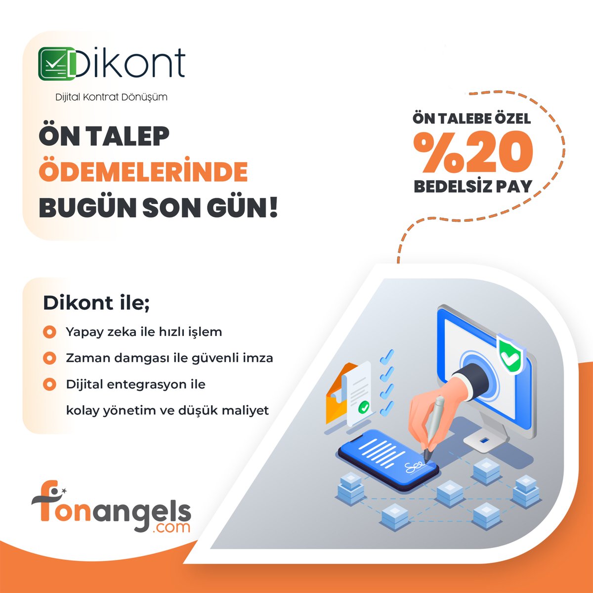📣 Dikont Ön Talep Ödemelerinde Bugün Son Gün!

Ön talebe özel %20 bedelsiz pay!

Ön talep haricinde kampanya başlangıç tarihinden itibaren ilk 12 gün (27 Haziran 2025 saat 23:59'a kadar) yatırılan tutarlara %10 bedelsiz hediye pay verilecektir.

Dkont, resmi yazılı şekle tabi