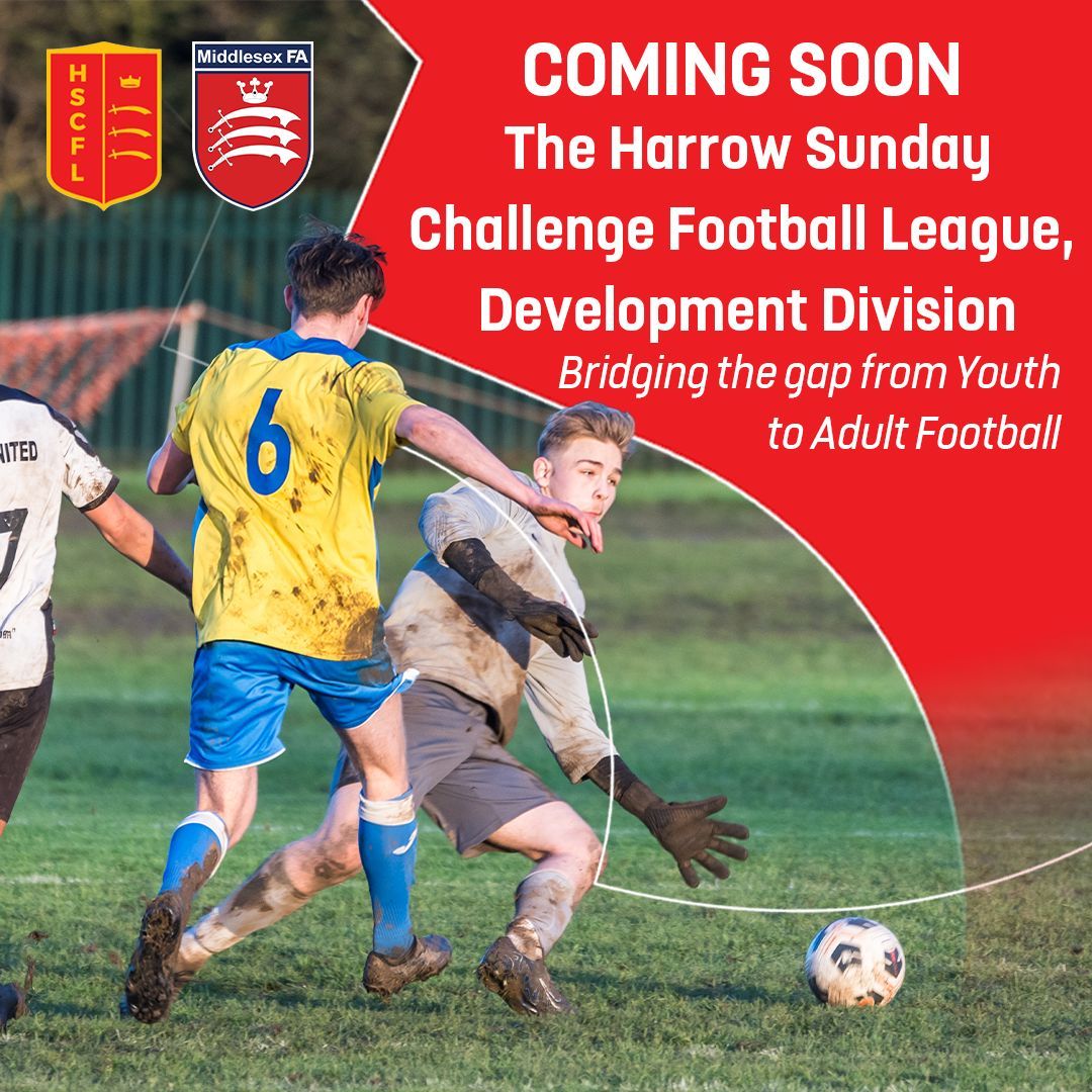 Middlesex FA ⚽️ (@middxfa) on Twitter photo New Development Division, coming soon! 🆕
Middlesex FA and <a href="/HarrowSunday/">Harrow Sunday Challenge Football League</a> have joined forces as we look to provide a sustainable pathway from youth to adult football ⚽
Full story ⬇️
bit.ly/3HHd3VM New Development Division, coming soon! 🆕
Middlesex FA and <a href="/HarrowSunday/">Harrow Sunday Challenge Football League</a> have joined forces as we look to provide a sustainable pathway from youth to adult football ⚽
Full story ⬇️
bit.ly/3HHd3VM