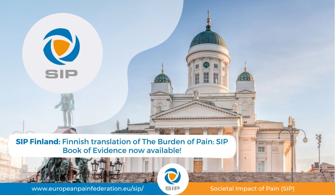 SIP Finland is pleased to announce the release of the Finnish translation of The Burden of Pain: SIP Book of Evidence!

The Book of Evidence includes powerful patient stories and clear recommendations for EU and national policymakers.

Find out more here: brnw.ch/21wTy0P