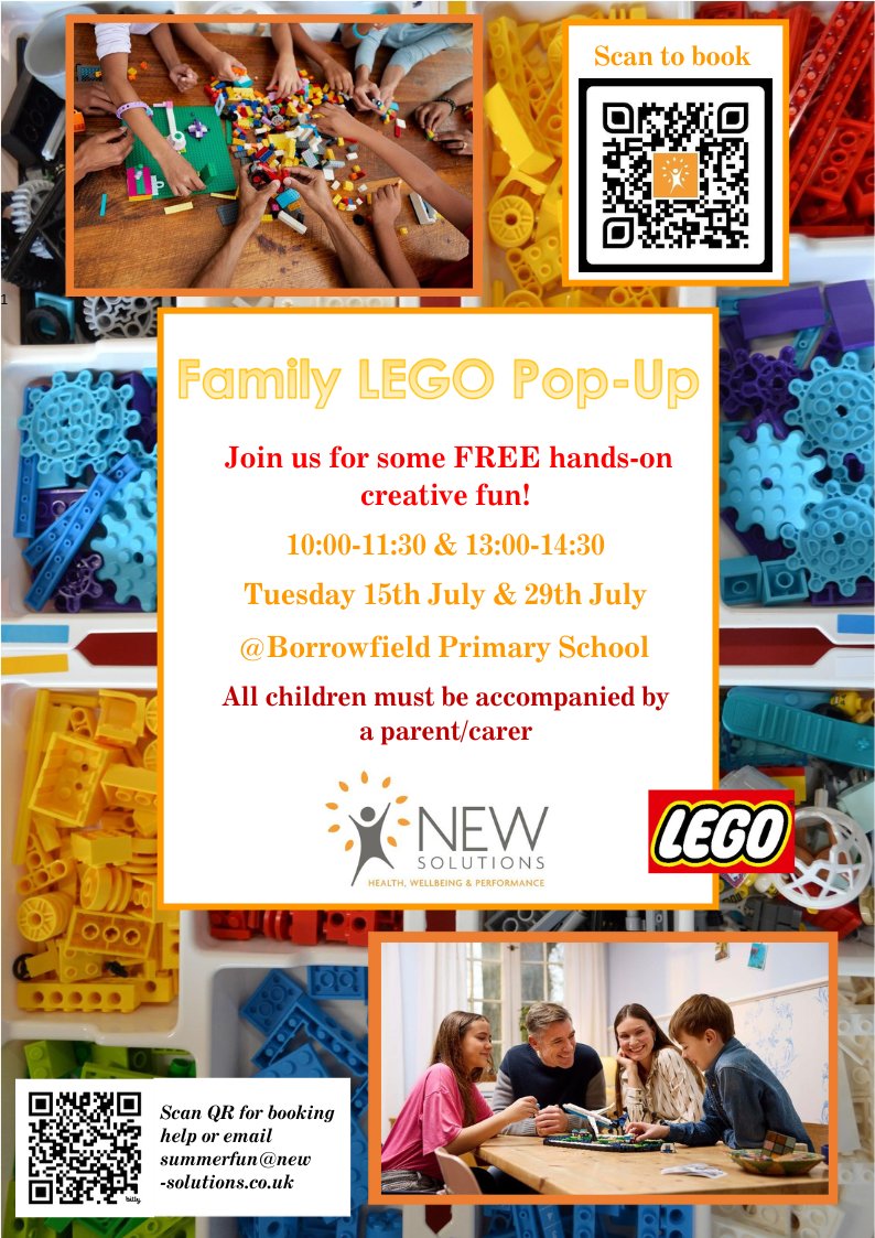 NEW Solutions CIC (@newsolutionscic) on Twitter photo FREE Family LEGO Pop Ups
At NEWSolutions we are delighted to be offering FREE LEGO Pop ups on Tuesday 15th & 29th July at Borrowfield PS.
Booking link: nsevents.objectra.com/Account/Login?…
Help with bookings: new-solutions.co.uk/wp-content/upl… FREE Family LEGO Pop Ups
At NEWSolutions we are delighted to be offering FREE LEGO Pop ups on Tuesday 15th & 29th July at Borrowfield PS.
Booking link: nsevents.objectra.com/Account/Login?…
Help with bookings: new-solutions.co.uk/wp-content/upl…