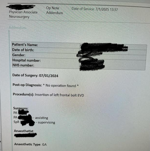 Partha S Kar 🇮🇳🇬🇧🏏🎥 (@parthaskar) on Twitter photo If anyone is remotely surprised by the 'alacrity' of <a href="/CareQualityComm/">Care Quality Commission</a> ?
Do not be
It's only been 4 months since I formally raised the query- based on an anonymous tip:
"Is it safe for a PA to do this neurosurgical procedure- supervised by a Resident Doctor"
The procedure?
Left If anyone is remotely surprised by the 'alacrity' of <a href="/CareQualityComm/">Care Quality Commission</a> ?
Do not be
It's only been 4 months since I formally raised the query- based on an anonymous tip:
"Is it safe for a PA to do this neurosurgical procedure- supervised by a Resident Doctor"
The procedure?
Left