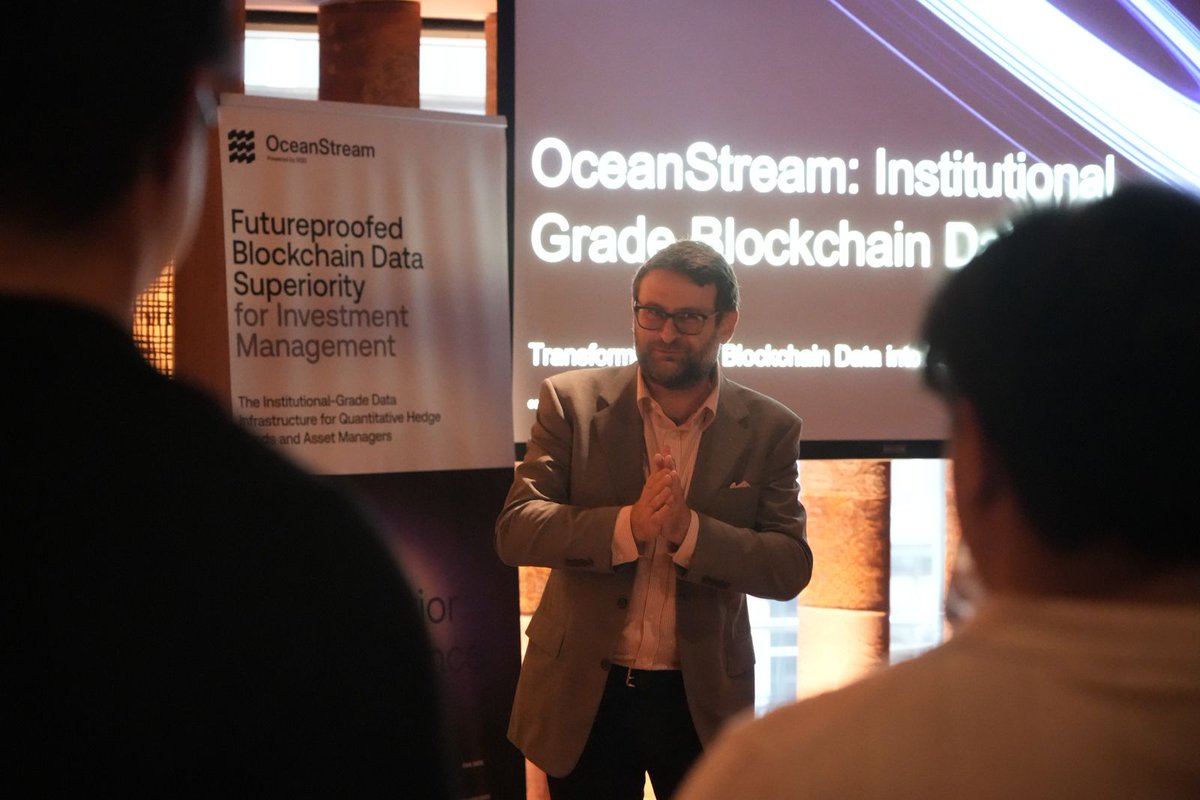 OceanStreamData's tweet image. Last week, we launched OceanStream, our solution that connects TradFi with deep, actionable insights from DeFi.
Thanks to everyone who came to support us at our launch event.
This is just the beginning.