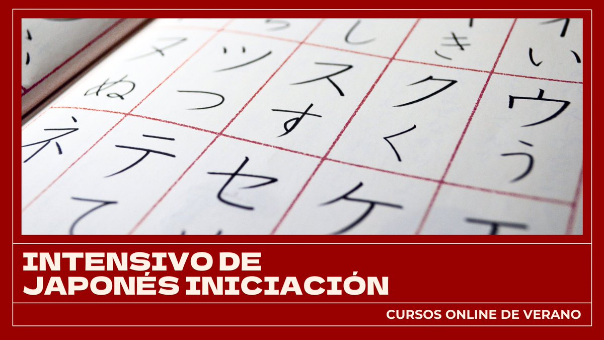 🈂️ INTENSIVO DE JAPONÉS INICIACIÓN
🎐 Cursos online de verano

Un primer contacto con el japonés que te dejará con ganas de más y que te permitirá seguir el estudio del idioma habiendo superado ya el primer escollo.

¡Últimos días para inscribirte!
ℹ️ espaidaruma.com/cursos-online-…