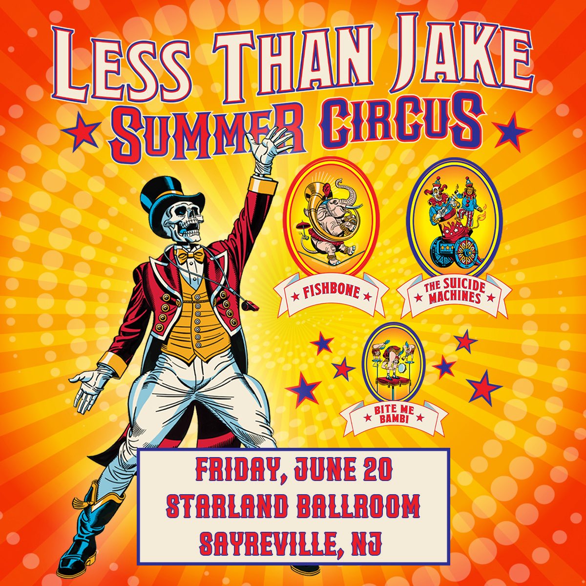 Tonight! <a href="/LessThanJake/">Less Than Jake</a> returns and tickets still remain! See you later.