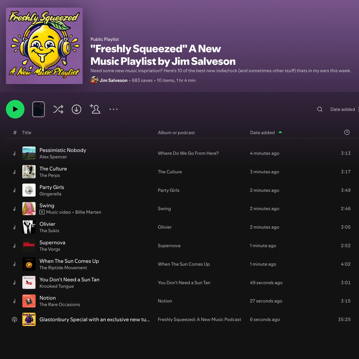 A weekend of good weather deserves a weekend of good tunes.

Here's 9 brilliant bits of new music to get you started on my weekly playing - get it followed for a weekly update: pod.fo/e/2e63ba

+ a chance to catch up on the Glastonbury Special: Freshly Squeezed pod too!
