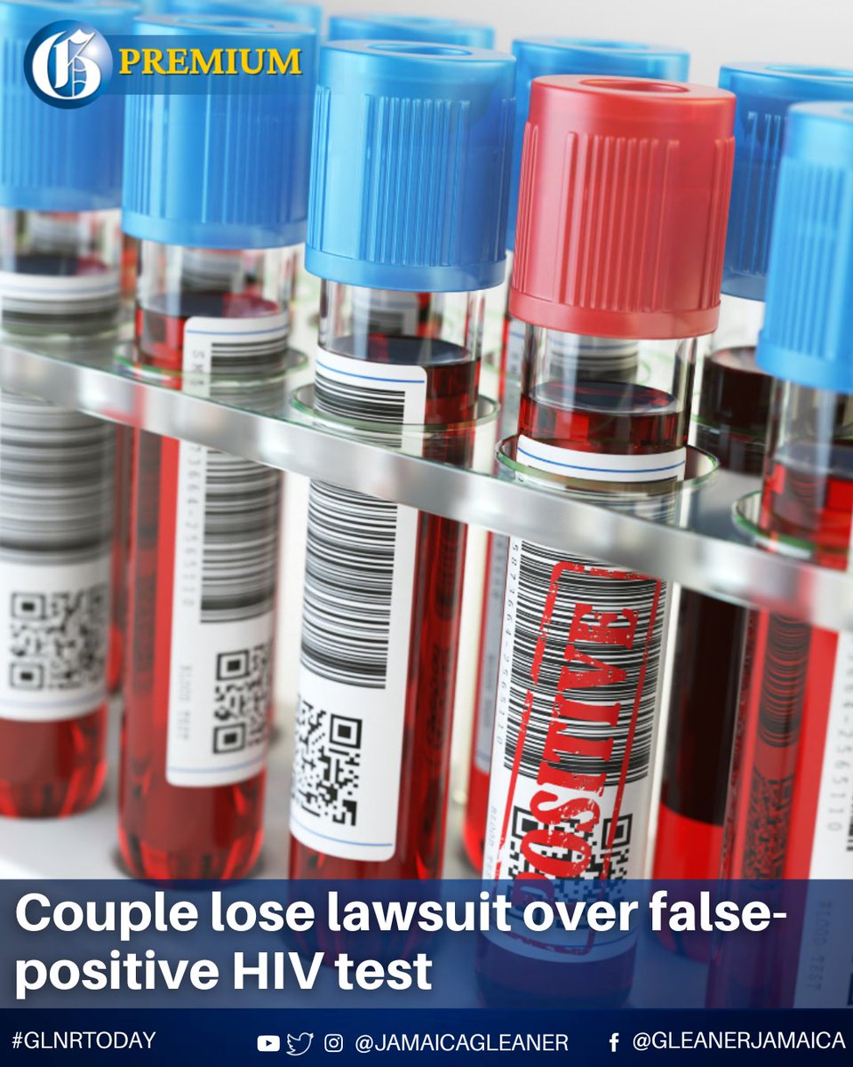 A woman who claimed that her life was upended by a false-positive HIV test result has lost a lawsuit she and her common-law partner filed against a Clarendon-based medical laboratory for psychological harm.

Read more: jamaica-gleaner.com/article/lead-s… #GLNRToday
