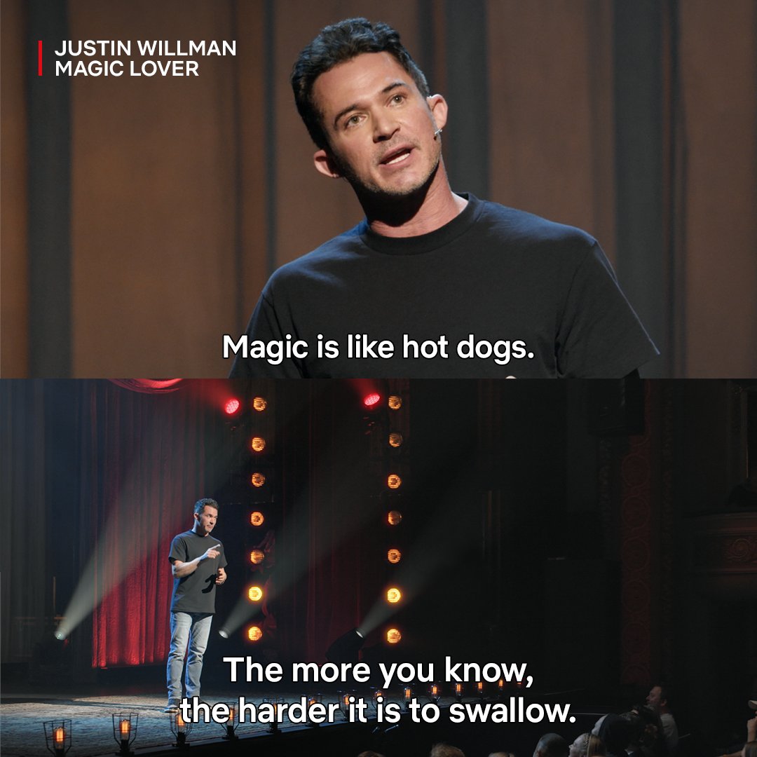 Ignorance is bliss

🎤Justin Willman: Magic Lover is now playing!