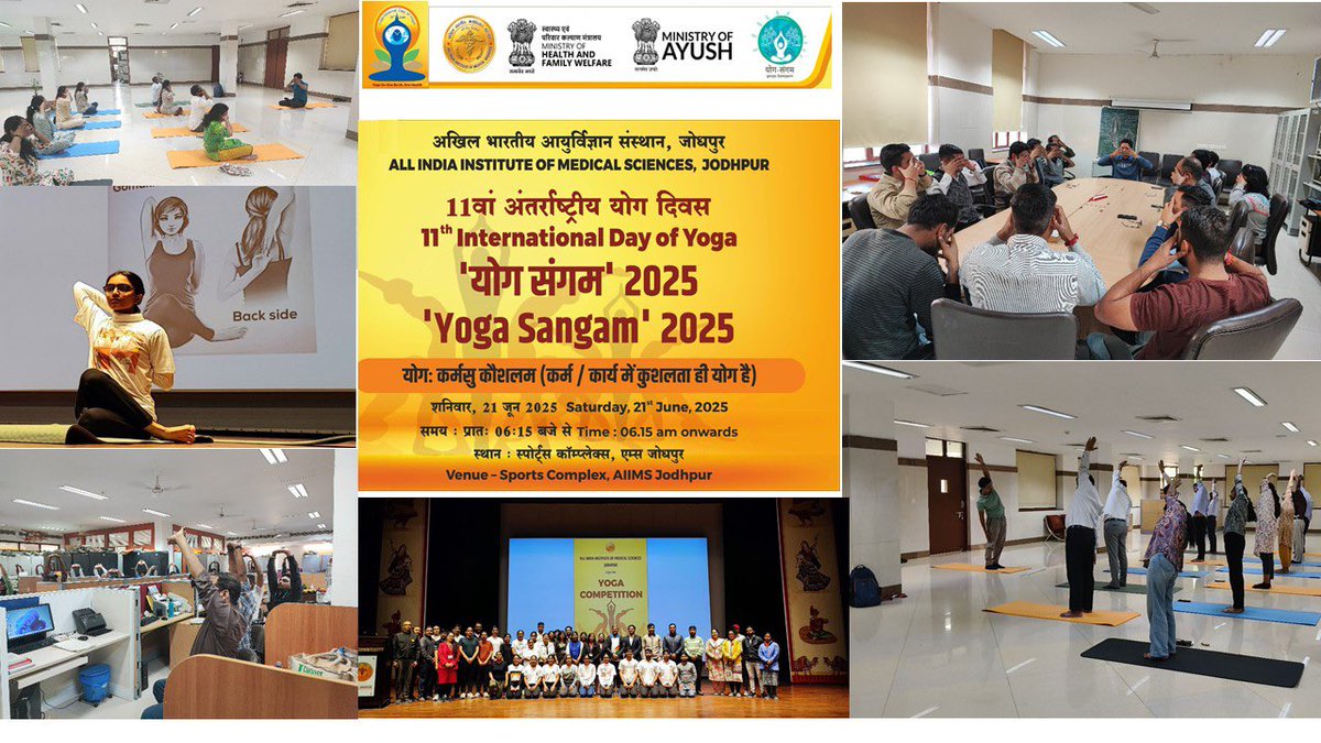 We are happy to share that we have registered to organize the ‘Yoga Sangam’ as part of #IDY2025. 

You can also become a ‘Yoga Sangam’ organizer by visiting yoga.ayush.gov.in/yoga-sangam and be a part of this movement 

#YogaForOneEarthOneHealth #InternationalDayofYoga2025
