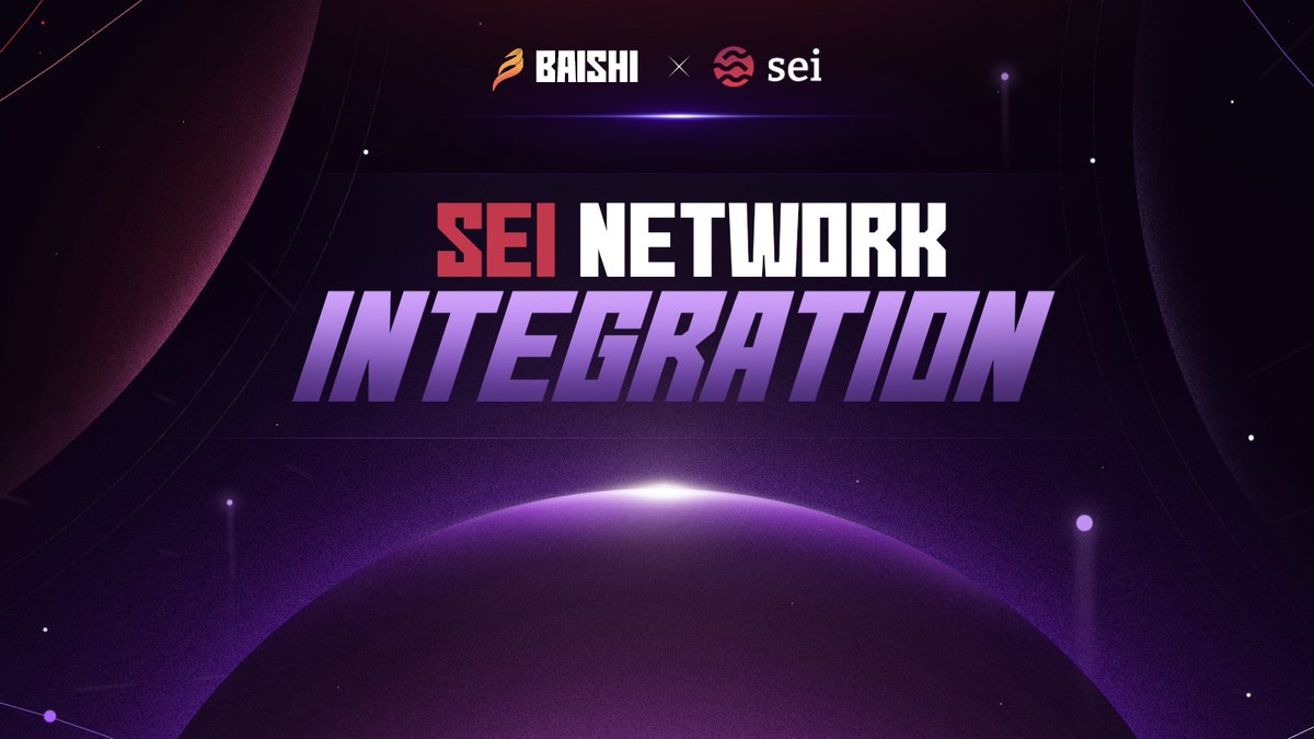 ⚔️Deploying Baishi's Intelligent Gaming Layer on SEI

We're officially integrating with <a href="/SeiNetwork/">Sei</a> to power Baishi's AI-Fi gaming ecosystem.

Fast microtransactions. Real-time AI agent feedback.
Seamless behavioral data sync. 

Built for scale. Built on Sei.
#PoweredBySei