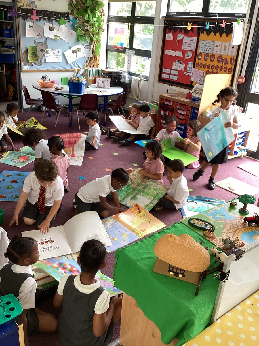 MsEvansHMPS's tweet photo. Reception are all getting involved in this Fridays Readathon! Look at all that fabulous reading!! @HerbMorrPriSch https://t.co/X511l72y19
