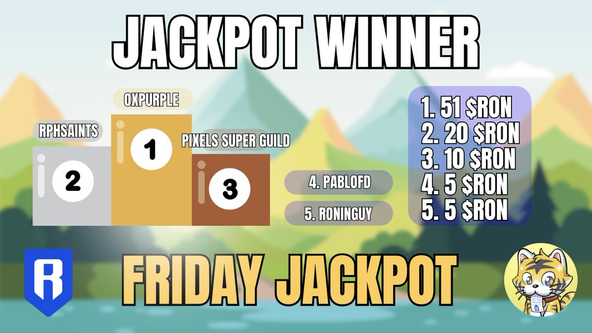 🎉🏆 Another week, another set of winners!

Shoutout to this week’s lucky draw legends! Holding just 1 Fortune Ronin NFT is all it takes to enter the weekly $RON prize pool.

With bonus boosts from <a href="/merkl_xyz/">Merkl</a> and the Ronin Blitz still going strong.

Stay sharp. More DeFi action.