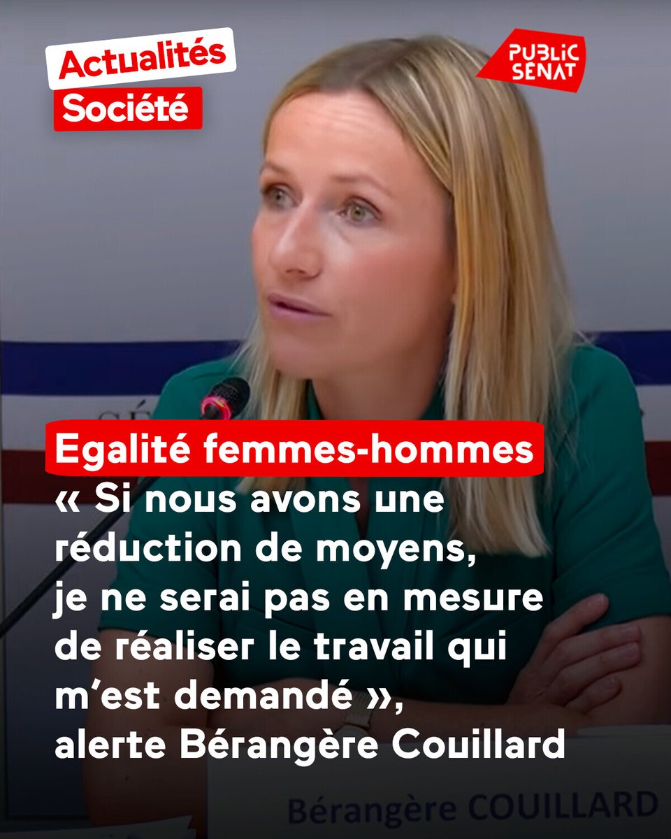 Auditionnée par la délégation aux droits des femmes du Sénat, la présidente du Haut Conseil à l’égalité entre les femmes et les hommes, Bérangère Bouillard s’inquiète de l’avenir de l’institution à la veille des débats budgétaires au Parlement, et des échéances électorales
➡️