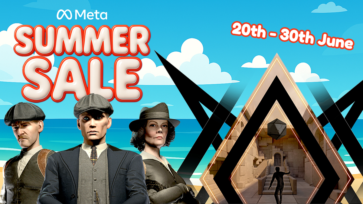 Maze_Theory's tweet image. Peaky Blinders and Infinite Inside are currently on sale NOW in the Meta Summer Sale! Meta Horizon+ Subscribers get an extra 5% off prices below ⬇️
30% off Peaky Blinders: bit.ly/4lj02Ad
23% off Infinite Inside: bit.ly/3HIzzO5
🚨Offer ends 30th June🚨
