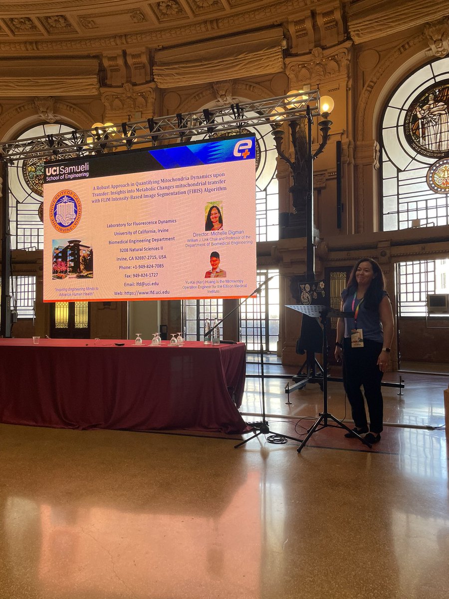 Weber_Symposium's tweet photo. Followed by #MichelleDigman showing her new work on FLIM segmentation for single mitochondrial metabolism studies https://t.co/u7DcLgK0b1