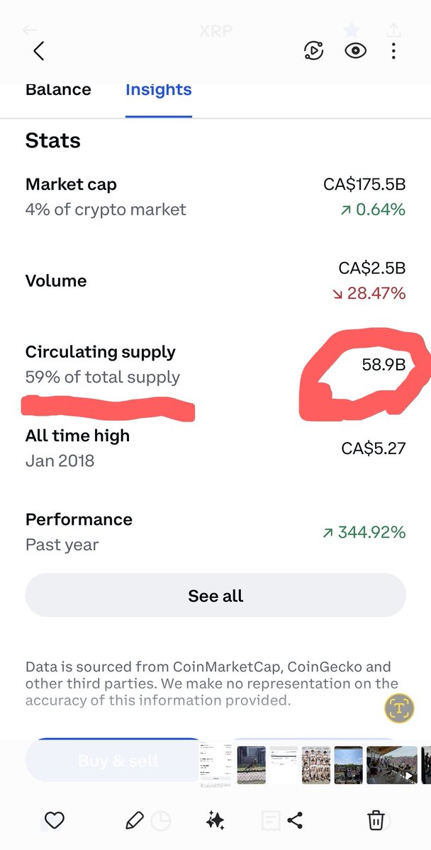 MikeProvost9's tweet photo. Here is what is up with XRP.  Funds are locked in escrow.  When escrow releases it deposits funds into a Ripple controlled wallet.   These XRP are still hidden from circulating supply until Ripple releases them.  They release them when the price starts going up. https://t.co/JTPr00Mqin