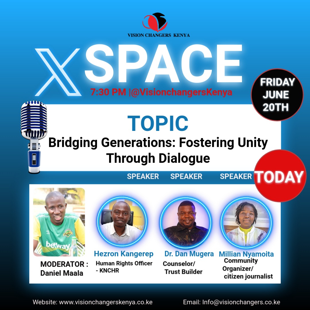 evans_ombim's tweet photo. Too often, youth and elders speak past each other instead of to each other.
But by bridging this gap, we can start healing wounds, breaking bias, and building lasting unity.
Join us today at X space for real talk, real stories, and real change tonight at 7:30pm 20th 2025. https://t.co/W3erMRF5S6