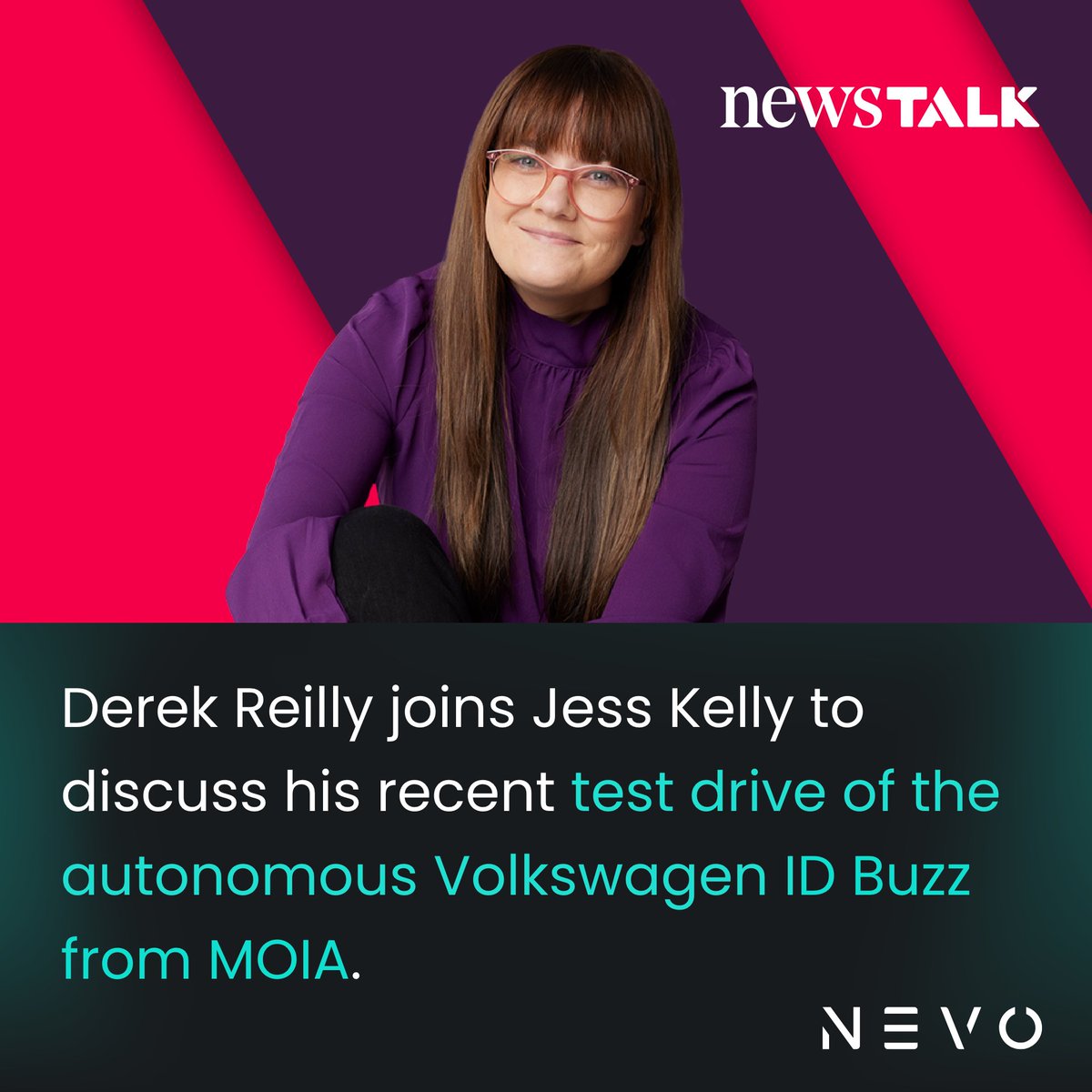 Nevo (@nevoireland) on Twitter photo Catch up on the Tech Talk Podcast, where <a href="/derekreilly/">Derek Reilly</a> joins <a href="/jesskellynt/">Jess Kelly 👩🏻💻</a> to discuss his recent test drive of the self-driving Volkswagen ID. Buzz from MOIA and the latest advancements in electric mobility.
Listen back to the full episode now at the link: newstalk.com/podcasts/tech-… Catch up on the Tech Talk Podcast, where <a href="/derekreilly/">Derek Reilly</a> joins <a href="/jesskellynt/">Jess Kelly 👩🏻💻</a> to discuss his recent test drive of the self-driving Volkswagen ID. Buzz from MOIA and the latest advancements in electric mobility.
Listen back to the full episode now at the link: newstalk.com/podcasts/tech-…