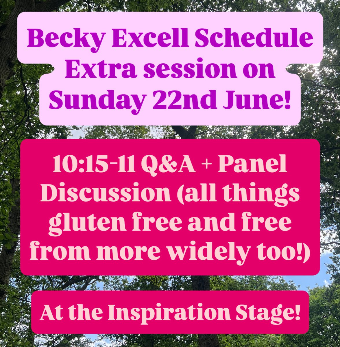 Allergy &amp; Free From Show is THIS WEEKEND🙌

My schedule:
Saturday:
🔸11:30 - 12:15 Inspiration Stage - Gluten Free Talk / Q&amp;A
🔸12:25  - Meet &amp; Greet
Sunday:
🔸10:15 - 11 Inspiration Stage - Q&amp;A / panel discussion
🔸12:15 - 12:45 Kitchen  - GF Pizza &amp; Chat
🔸12:55  - Meet &amp; Greet