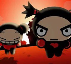 Dois C tem som de T, por isso o Garu foge da Pucca