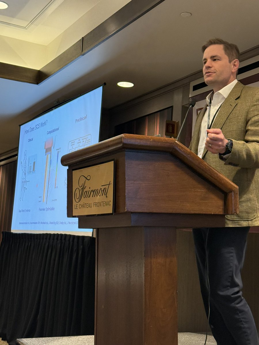 CanNeuromod's tweet image. We’re starting Day 2 strong with Dr. Scott Lempka exploring the mechanisms behind spinal cord stimulation #SCS #neuromodulation