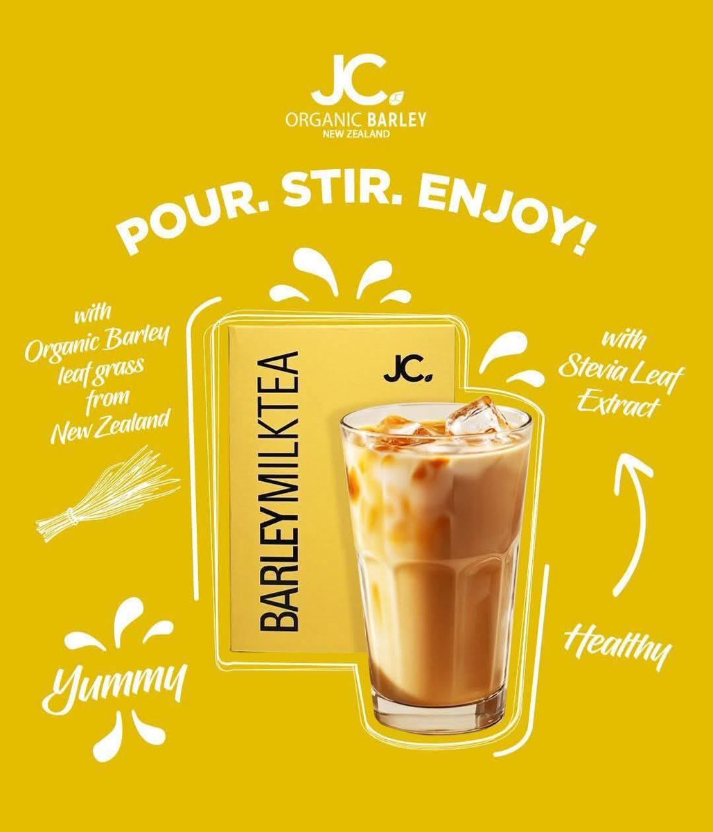 shashainaaa_'s tweet photo. order now: 
https://t.co/PyFoL8vm0L

#BarleyMilktea #BarleyJuice #JCProducts https://t.co/P1UiD1pB2R
