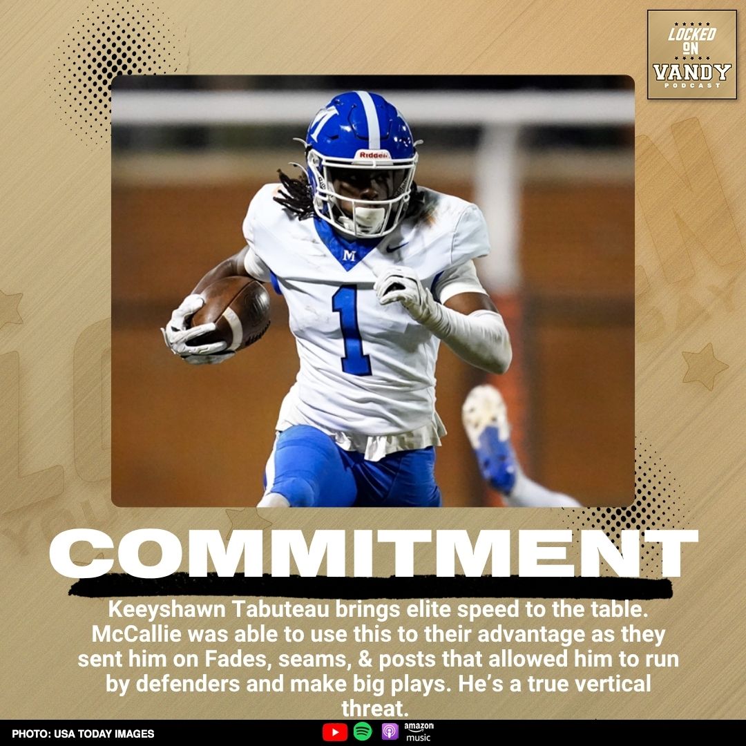 Keeyshawn Tabuteau adds an element of elite speed to Vandy's WR core. Big get here #AnchorDown 

Full episode: 
youtu.be/pk0N9arv-Vs
