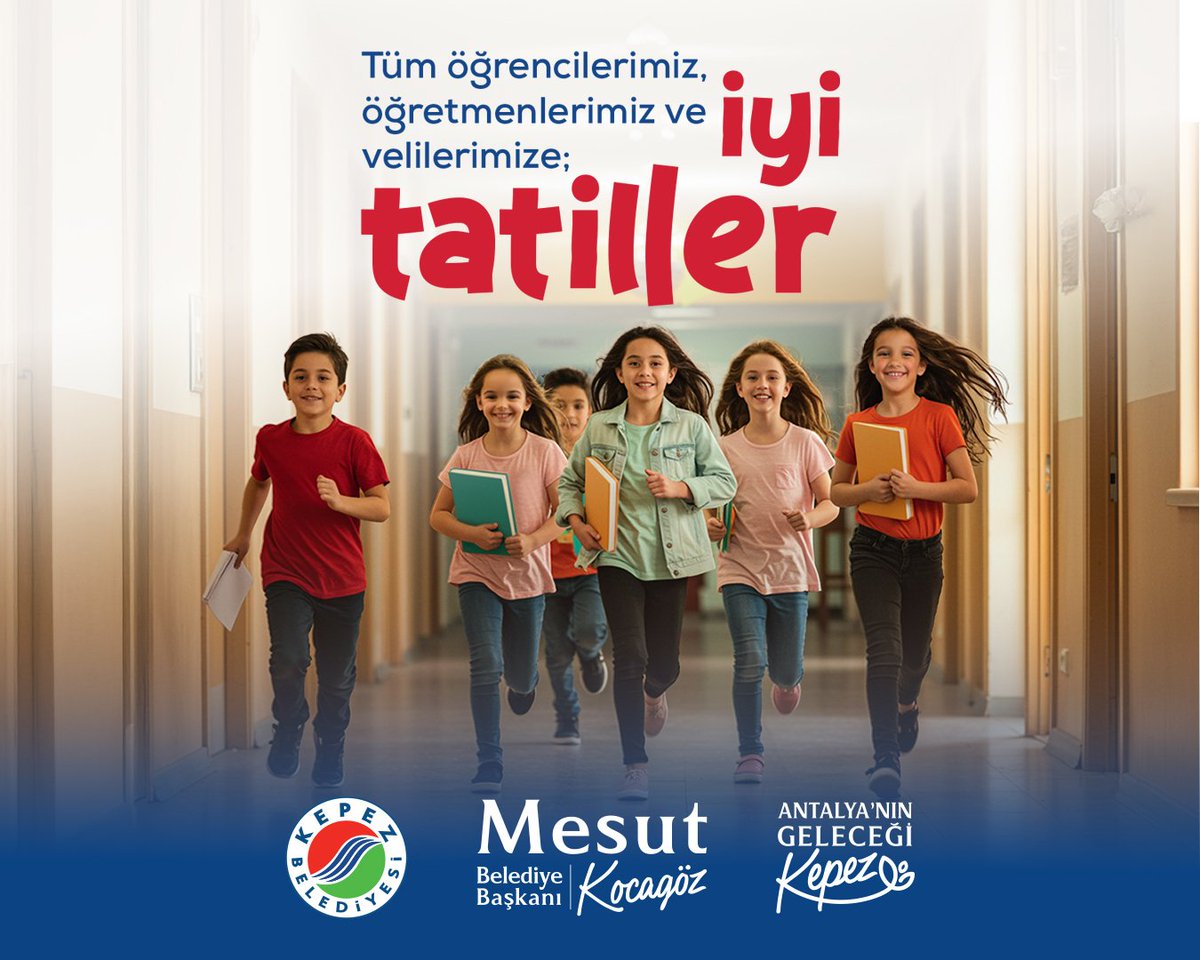 Bir yıl boyunca azimle çalışan öğrencilerimizi, büyük bir özveriyle emek veren öğretmenlerimizi ve ailelerimizi yürekten kutluyorum.

Dolu dolu bir yılı geride bırakırken, şimdi dinlenme ve yenilenme zamanı.

Hepinize sağlıklı, huzurlu ve bol neşeli bir yaz tatili diliyorum.

İyi