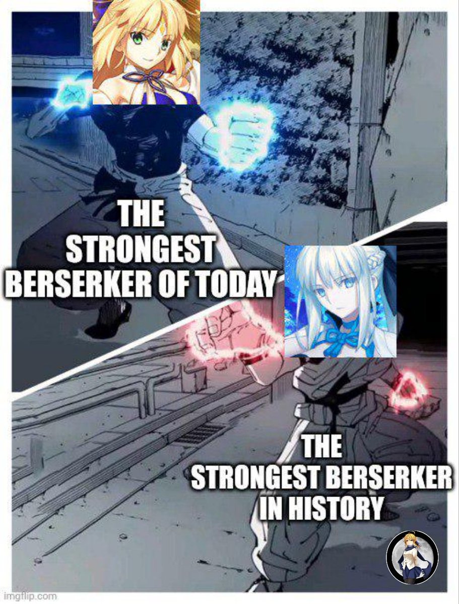 Who will be your choice to become the Grand Berserker? 💥

As for the JP server specifically, this was my personal choice:
youtu.be/EZYYIJLPu60

Credits to BayPacman for making this great meme and authorizing me to post it. ❤️

#FGO
