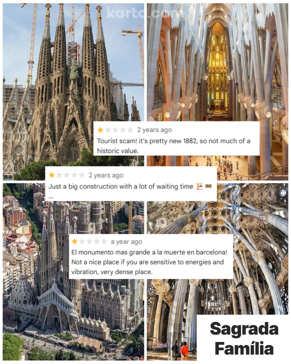 kartarentals's tweet photo. Hilarious 1-star Google reviews of 5 famous world-famous attractions. The world's greatest landmarks just aren't good enough for some people!

Have you ever been disappointed with a world-famous landmark? https://t.co/Jlkfc4pvBP