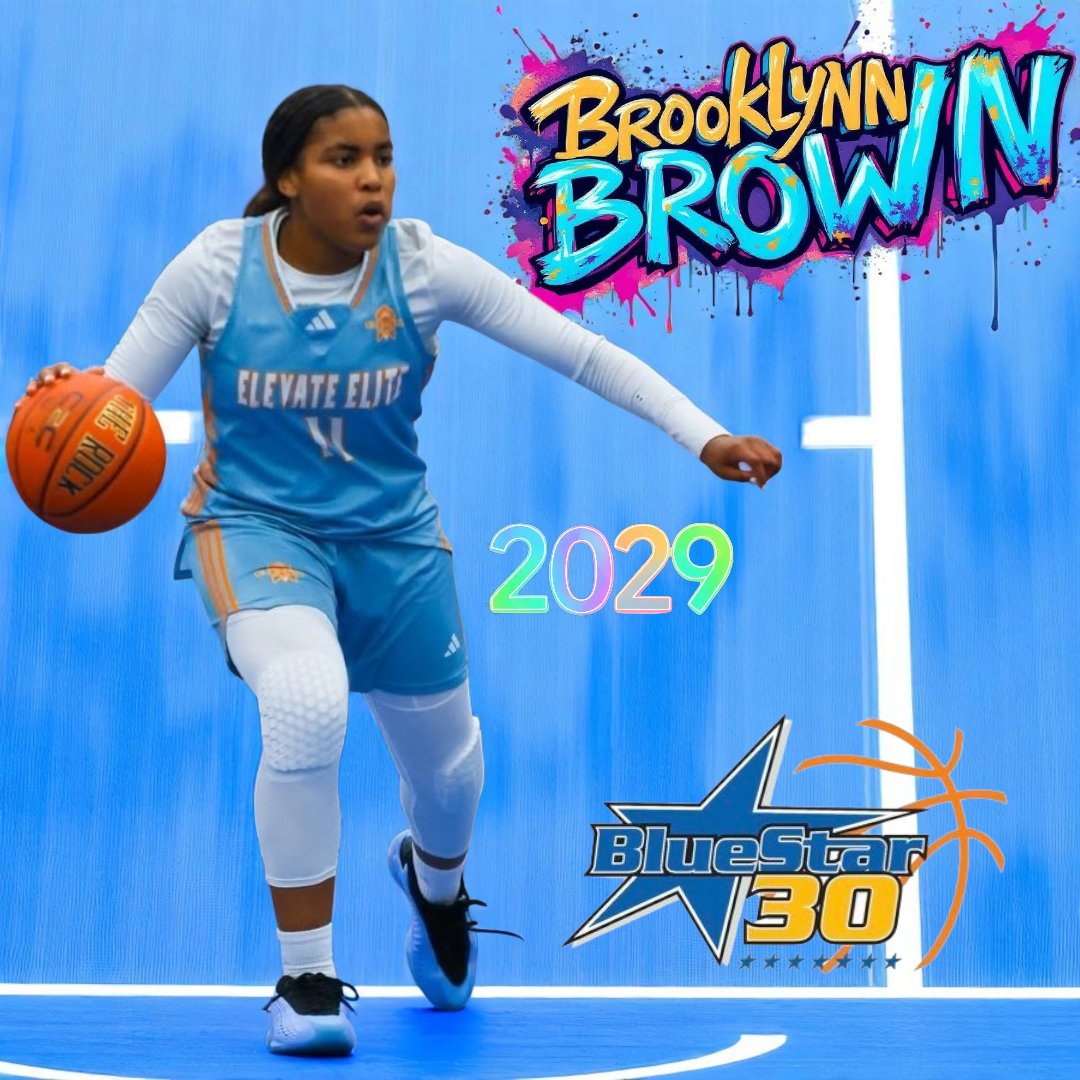 Elevate Elite (@elevate_elite) on Twitter photo Congrats to 2029 Brooklynn Brown on being named to <a href="/BlueStar30s/">BlueStar30</a>!
Brooklynn is one of the best guards in the class! #3SSB #EYG⏫️📈 Congrats to 2029 Brooklynn Brown on being named to <a href="/BlueStar30s/">BlueStar30</a>!
Brooklynn is one of the best guards in the class! #3SSB #EYG⏫️📈